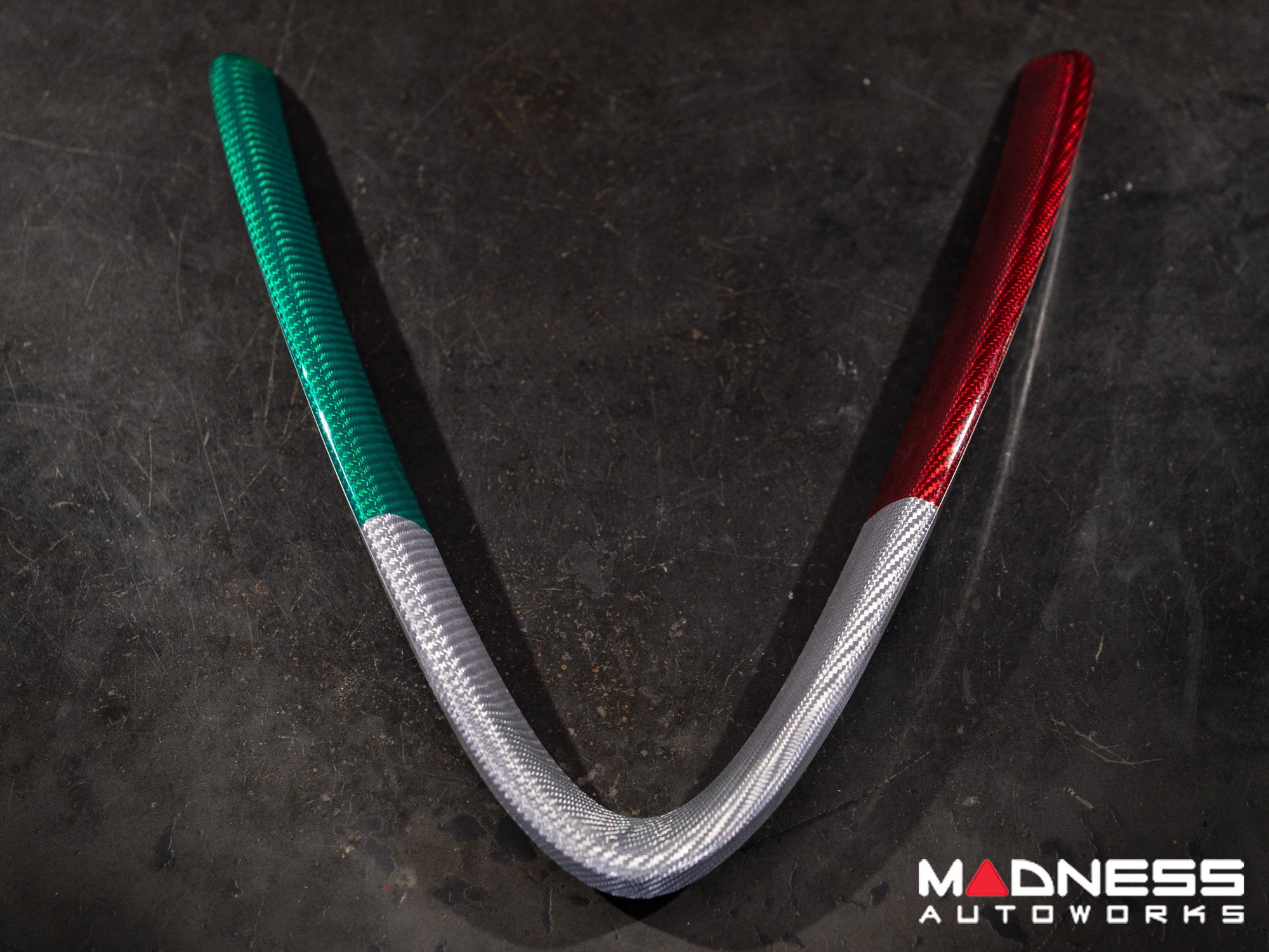 Alfa Romeo Giulia Front V Shield Grill Frame - Carbon Fiber - Italian Theme - Feroce Carbon